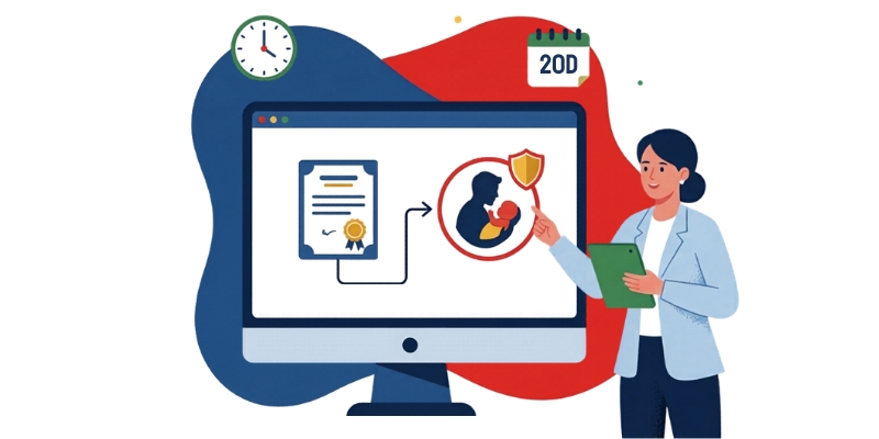 Licença paternidade 20 dias